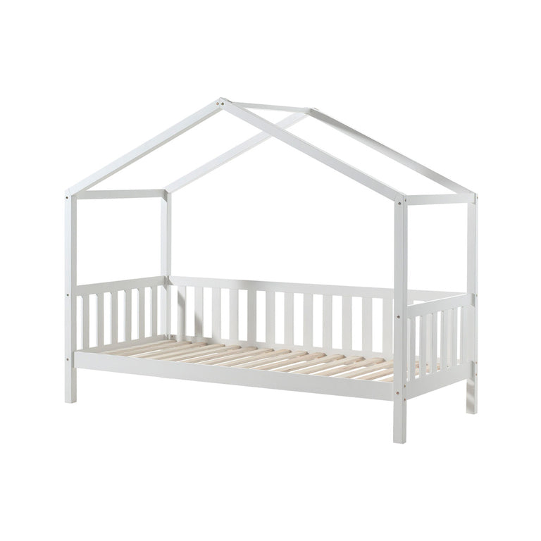Lit cabane MH 90x200 sommier et tiroir inclus Vipack Dallas Blanc - vue 4
