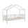 Lit cabane MH 90x200 Sommier inclus Vipack Dallas - Blanc