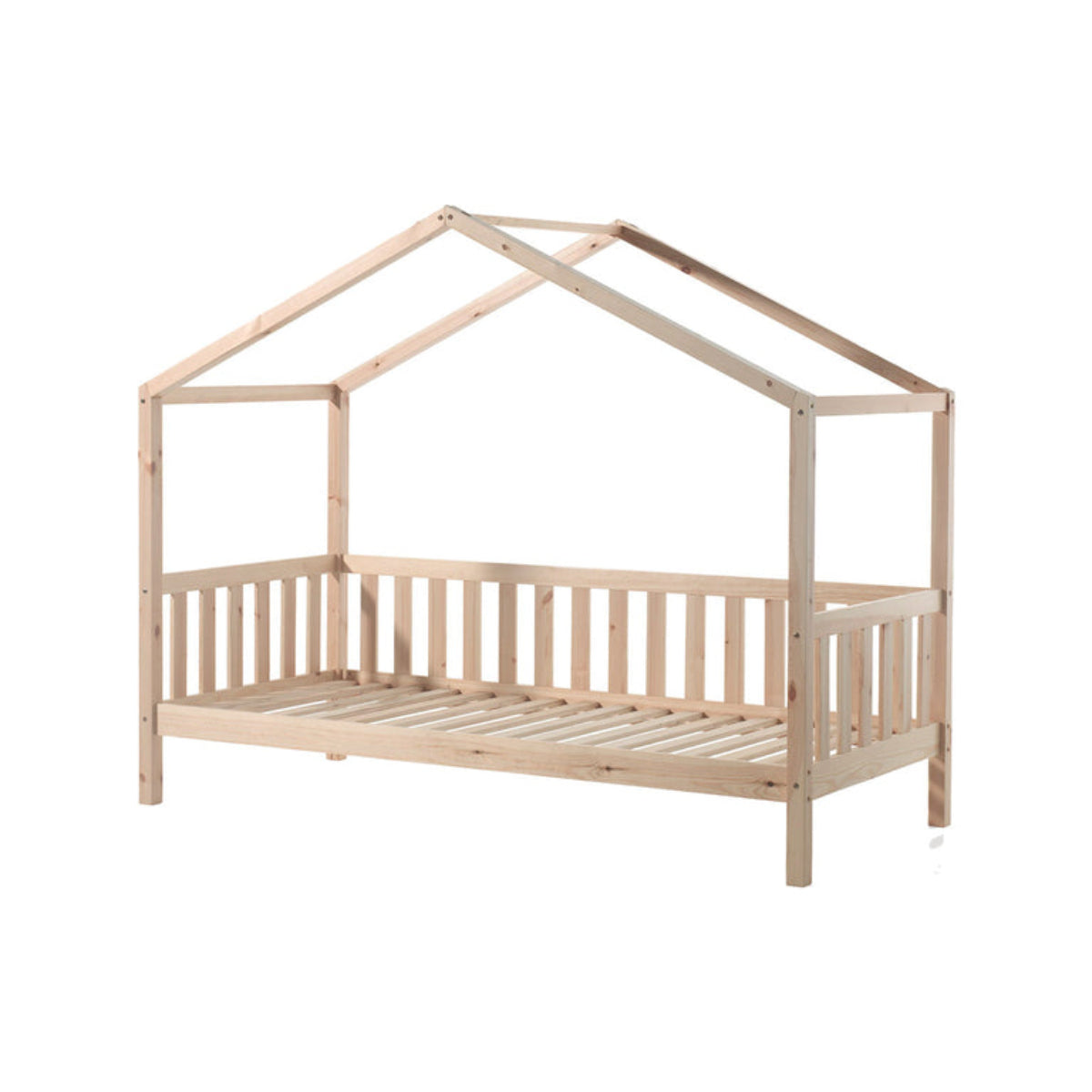 Lit cabane MH 90x200 sommier et tiroir inclus Vipack Dallas Bois - vue 4