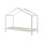 Lit cabane ZH 90x200 Sommier inclus Vipack Dallas - Blanc