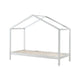 Lit cabane ZH 90x200 Sommier inclus Vipack Dallas - Blanc
