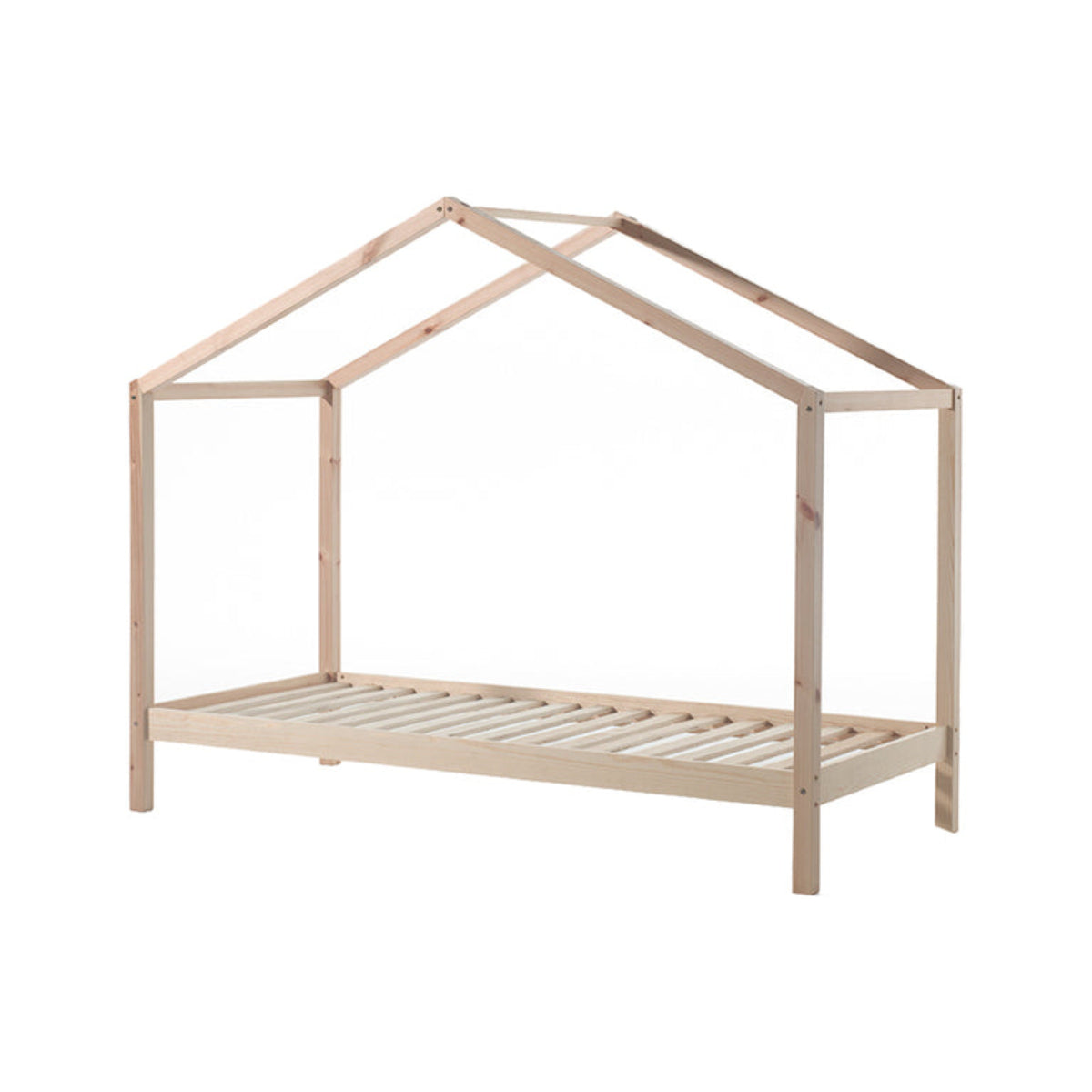 Lit cabane ZH 90x200 Sommier inclus Vipack Dallas - Bois