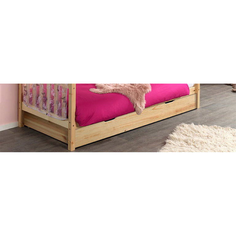 Tiroir de lit 90x190 Vipack Dallas Bois - vue 2
