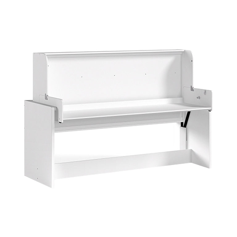 Lit bureau 90x200 Sommier Inclus Vipack Denver - Blanc - vue 2