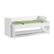 Lit bureau 90x200 Sommier Inclus Vipack Denver - Blanc