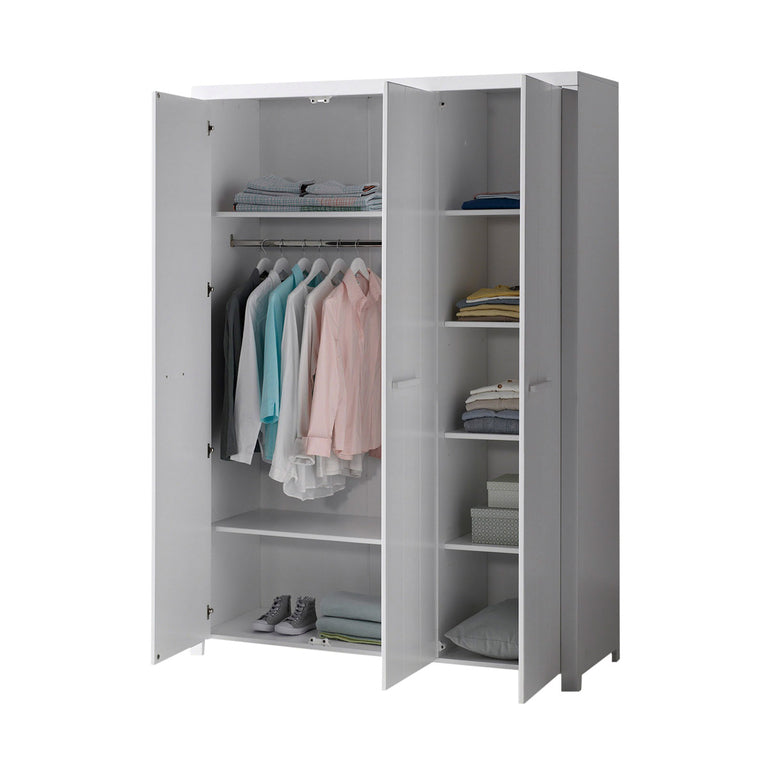 Armoire 3 portes Vipack Erik - Blanc - vue 2