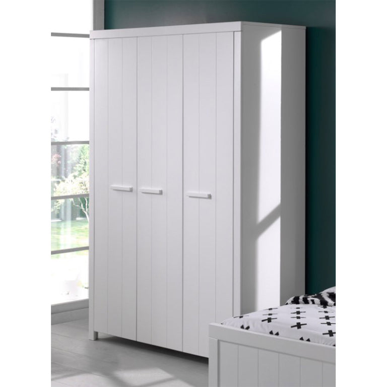 Armoire 3 portes Vipack Erik - Blanc - vue 3