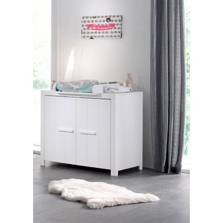 Commode 2 portes Vipack Erik - Blanc - vue 2