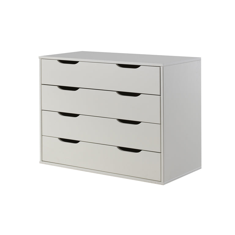 Commode 4 tiroirs Vipack Pino - Blanc