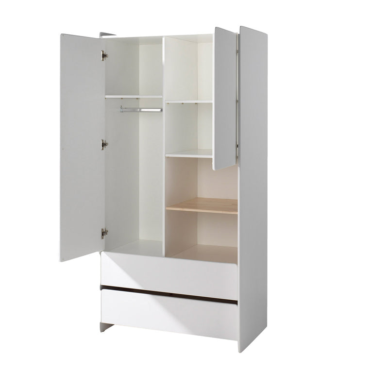 Armoire 2 portes Vipack Kiddy - Blanc - vue 2