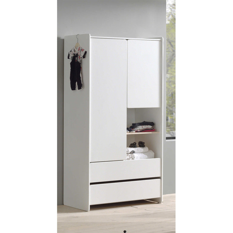 Armoire 2 portes Vipack Kiddy - Blanc - vue 3