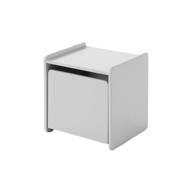 Chevet 1 porte Vipack Kiddy - Gris cool