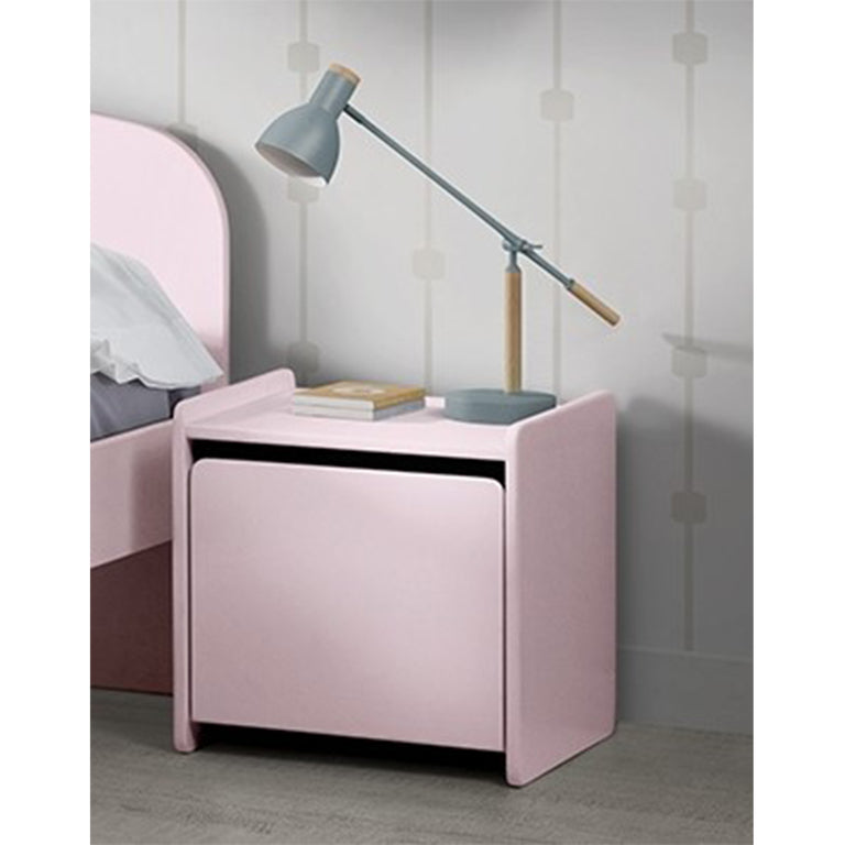 Chevet 1 porte Vipack Kiddy - Vieux Rose - vue 2