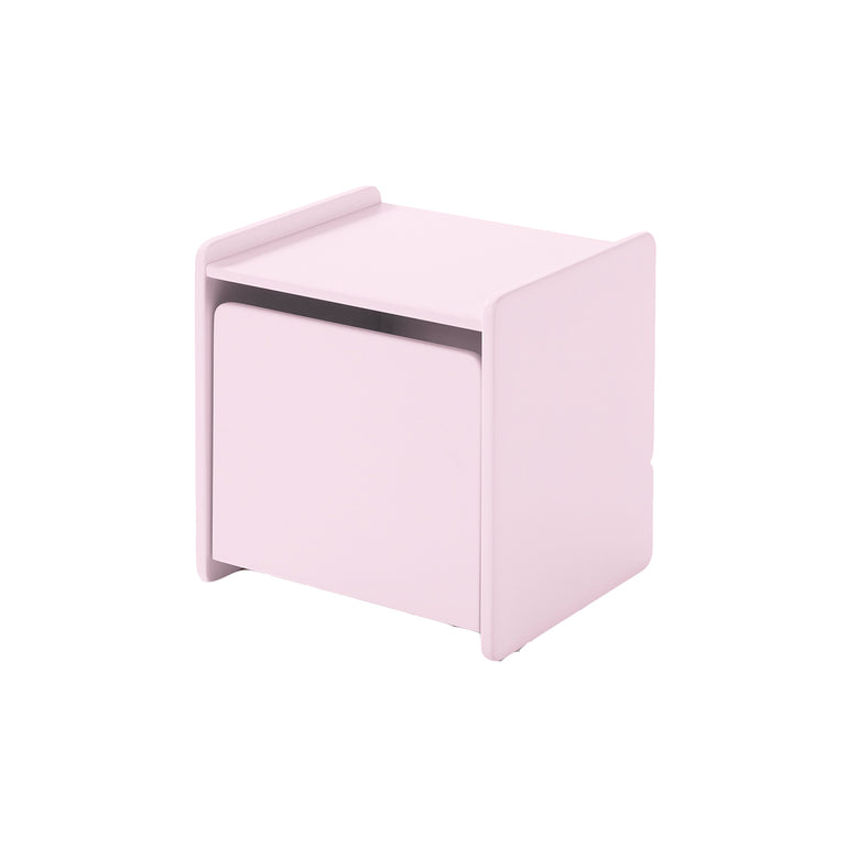 Chevet 1 porte Vipack Kiddy - Vieux Rose
