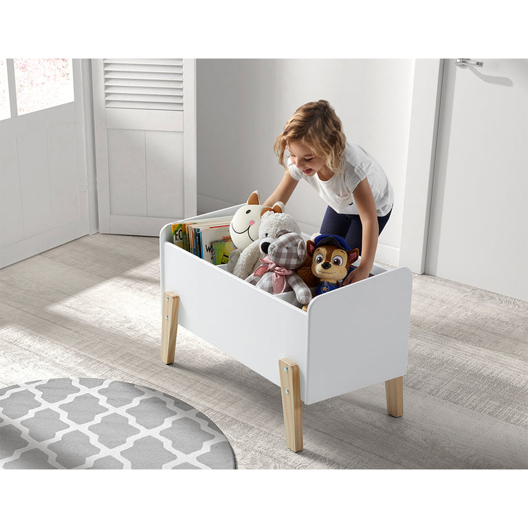 Coffre à jouets Vipack Kiddy - Blanc - vue 2
