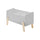 Coffre à jouets Vipack Kiddy - Gris cool