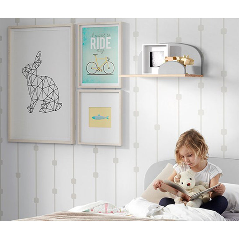 Étagère murale 45 cm Vipack Kiddy - Gris Cool - vue 2
