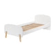Lit 90x200 Sommier Inclus Vipack Kiddy - Blanc