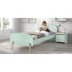Lit 90x200 et Chevet 1 porte Vipack Kiddy - Vert Menthe
