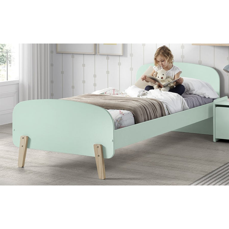 Lit 90x200 Sommier Inclus Vipack Kiddy - Vert Menthe - vue 2