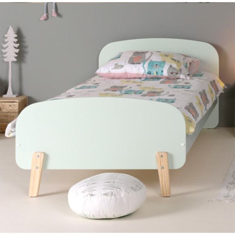 Lit 90x200 Sommier Inclus Vipack Kiddy - Vert Menthe - vue 3