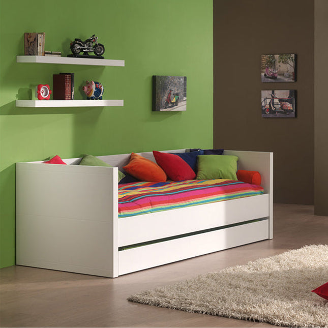 Lit capitaine 90x200 Sommier Inclus Vipack Lara - Blanc - vue 2