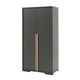 Armoire 2 portes Vipack London - Anthracite