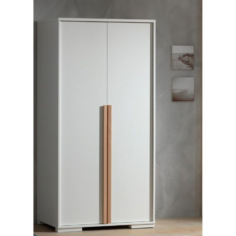 Armoire 2 portes Vipack London - Blanc - vue 3