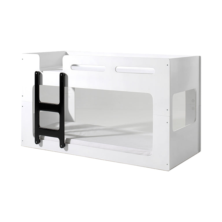 Lit Superposé 90x200 Sommier Inclus Vipack Luca - Blanc - vue 2