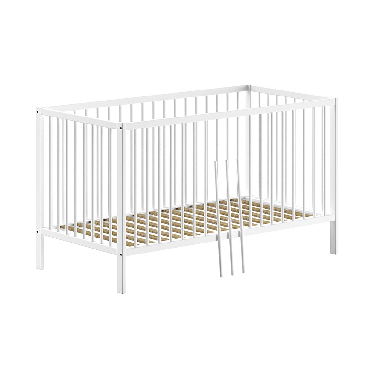 Lit évolutif 70x140 sommier inclus Vipack Meryl Blanc
