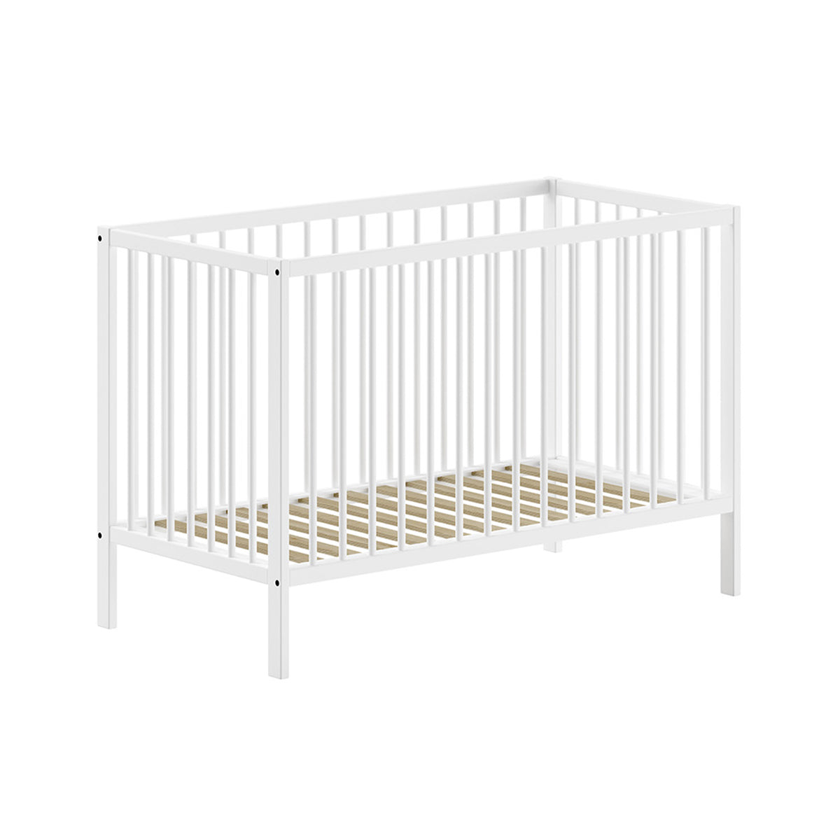 Lit bébé 60x120 sommier inclus Vipack Meryl Blanc