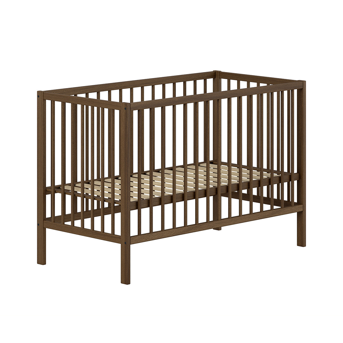 Lit bébé 60x120 sommier inclus Vipack Meryl Bois foncé