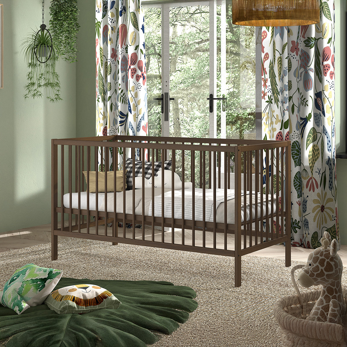 Lit évolutif 70x140 sommier inclus Vipack Meryl Bois foncé - vue 4