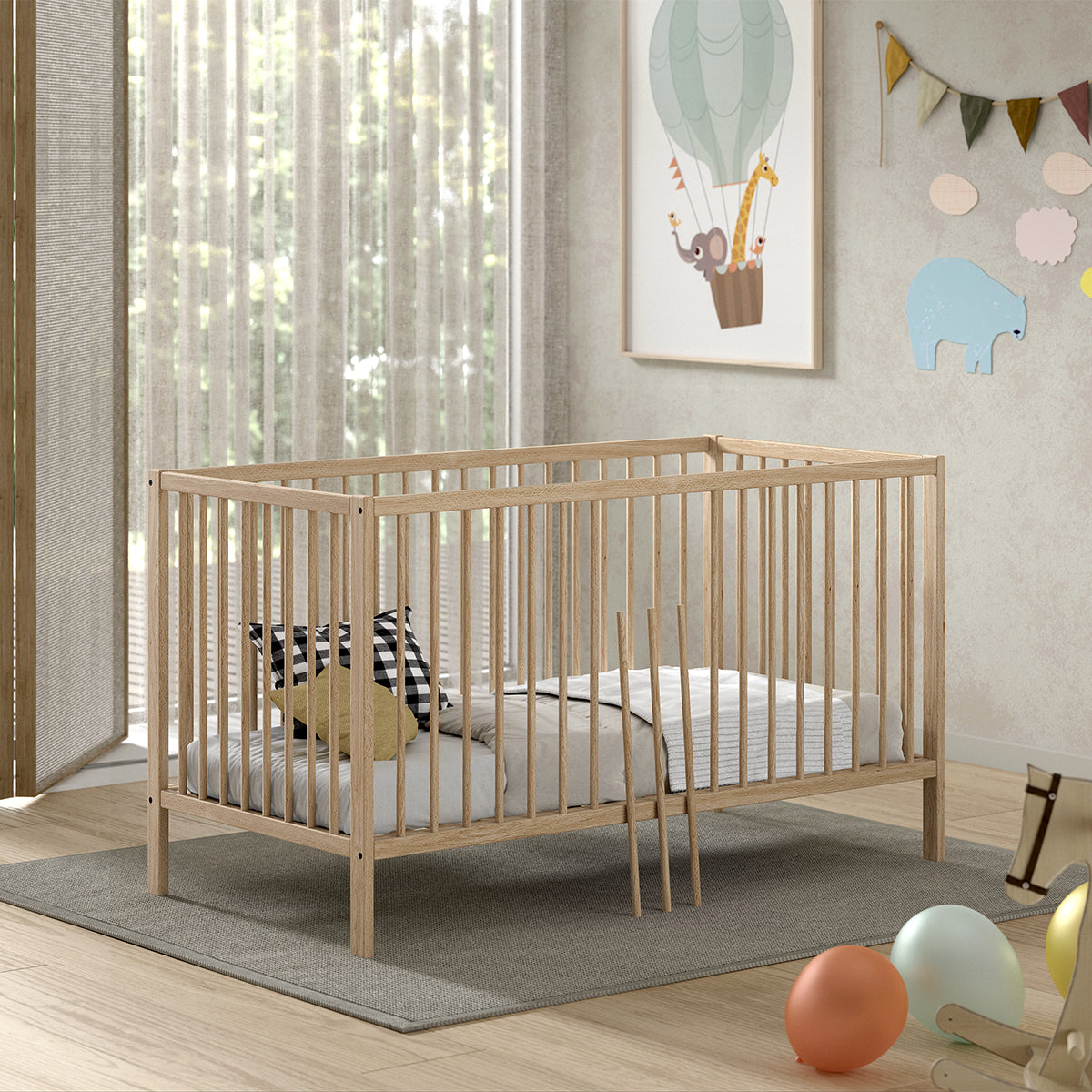 Lit évolutif 70x140 sommier inclus Vipack Meryl Bois - vue 4