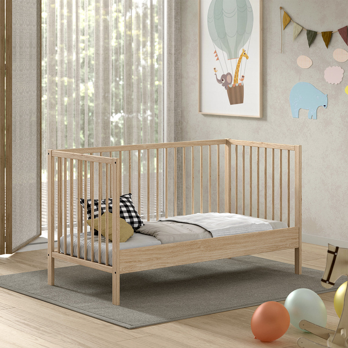 Lit évolutif 70x140 sommier inclus Vipack Meryl Bois - vue 5