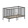 Lit évolutif 70x140 sommier inclus Vipack Meryl Anthracite