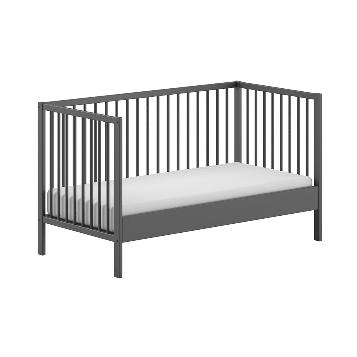 Lit évolutif 70x140 sommier inclus Vipack Meryl Anthracite - vue 2