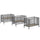 Lit bébé 60x120 et Table à langer Vipack Meryl Anthracite