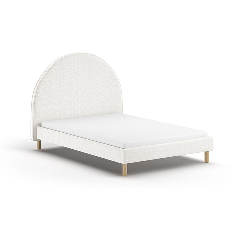 Lit 140x200 sommier inclus Vipack Moon Blanc