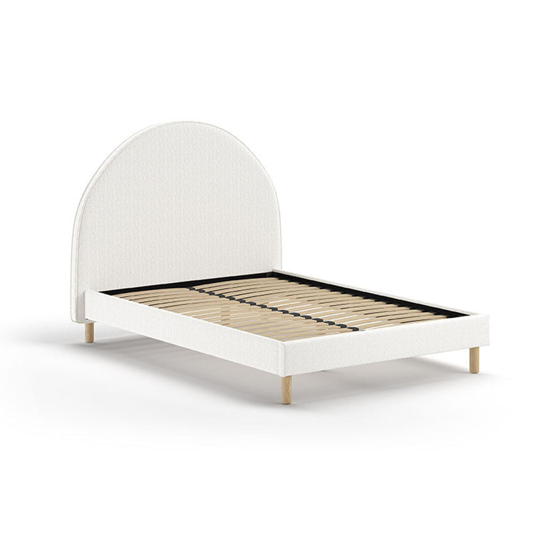 Lit 140x200 sommier inclus Vipack Moon Blanc - vue 2