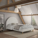 Lit 140x200 sommier inclus Vipack Moon Blanc