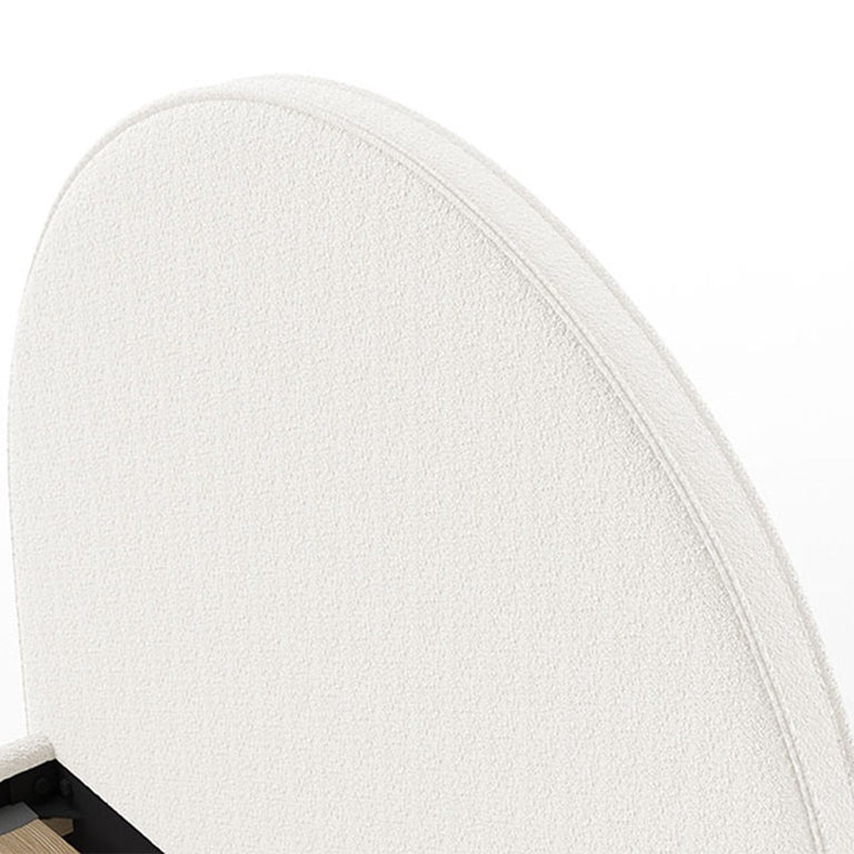 Lit 140x200 sommier inclus Vipack Moon Blanc - vue 3
