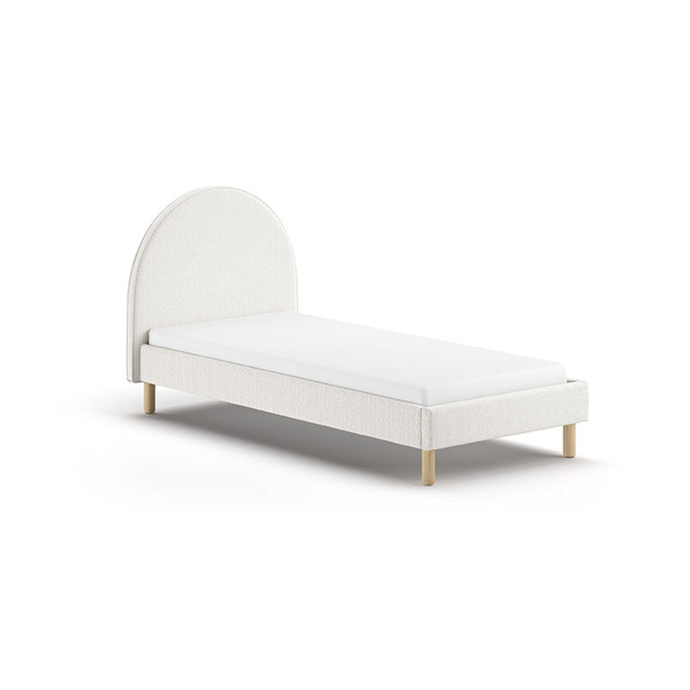 Lit 90x200  sommier inclus Vipack Moon Blanc