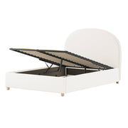 Lit coffre 140x200 sommier inclus Vipack Moon Blanc