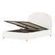 Lit coffre 140x200 sommier inclus Vipack Moon Blanc
