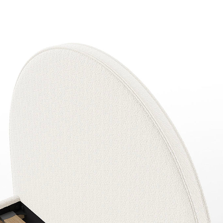 Lit coffre 140x200 sommier inclus Vipack Moon Blanc - vue 3