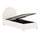 Lit coffre 90x200 sommier inclus Vipack Moon Blanc