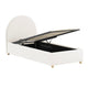 Lit coffre 90x200 sommier inclus Vipack Moon Blanc