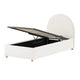 Lit coffre 90x200 sommier inclus Vipack Moon Blanc