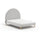 Lit 140x200 sommier inclus Vipack Moon Gris